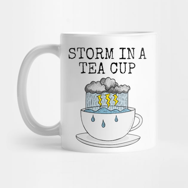 Storm In A Tea Cup Weather Meteorologist Funny by doodlerob